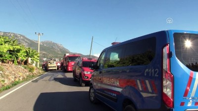 Alanya'da çalılık yangını - ANTALYA