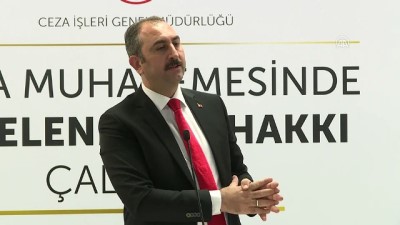Bakan Gül: 'Amacımız ceza adalet sistemini doğru ve adil biçimde işletmektir' - ANKARA 