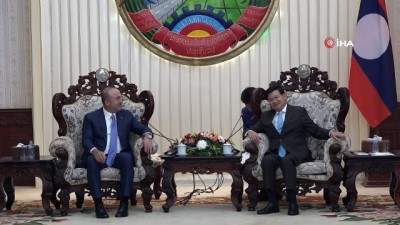  - Çavuşoğlu, Laos Başbakanı Sisoulith Tarafından Kabul Edildi 