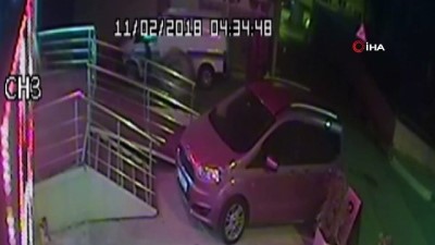 hurda araba -  Duba hırsızları kameralara yakalandı  Videosu