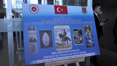 resim atolyesi - Tutuklu ve hükümlülerin yağlı boya resimleri sergilendi - VAN  Videosu