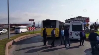 yolcu tasimaciligi - Belediye otobüsü ile minibüs çarpıştı: 9 yaralı - BALIKESİR Videosu