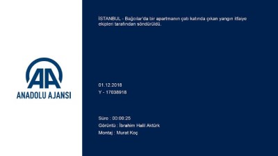 Bağcılar'da yangın - İSTANBUL 