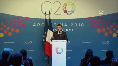 G20 Liderler Zirvesi sona erdi - Fransa Cumhurbaşkanı Macron - BUENOS AIRES