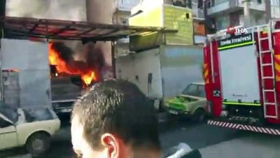  Otomobil tamircisinde yangın 