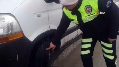  Tekirdağ'da kış lastiği denetimleri başladı 