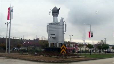 Vezirköprü'de 'dev semaver maketi' ilgi çekiyor - SAMSUN