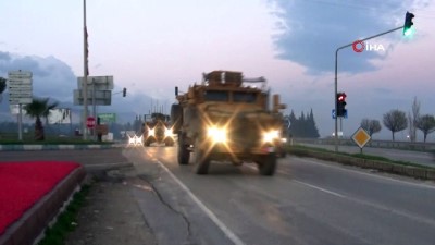 askeri arac -  Hatay sınırına 40 askeri araç sevk edildi Videosu