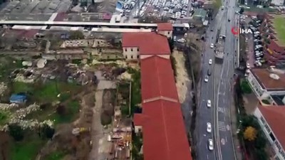  Restorasyon çalışmaları devam eden Rami Kışlası havadan görüntülendi 