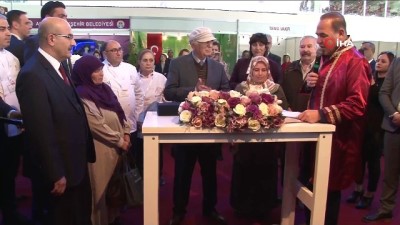 evlilik fuari -  80 yaşındaki damat evlilik fuarında dünya evine girdi Videosu