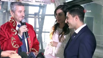 gokyuzu -  Teleferikte kıyılan nikahla mutluluğa ilk adımlarını attılar  Videosu