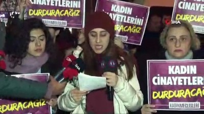 kadin cinayeti -  Ankara'daki kadın cinayeti protesto edildi Videosu