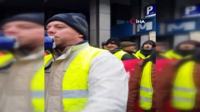 hukumet -  - Brüksel’de Sarı Yelekliler Protestosuna Polis Engeli Videosu