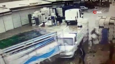 carpma ani -  Feci kazadan saniyelerle kurtuluş kamerada  Videosu