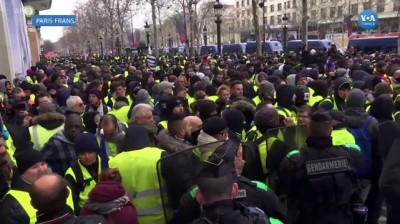 hukumet - Fransa’da 5’inci Sarı Yelekliler Eylemi Videosu