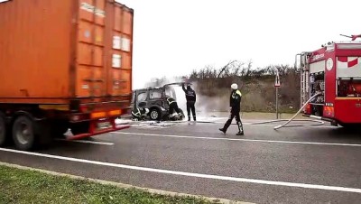 arac yangini - Araç yangını - TEKİRDAĞ  Videosu