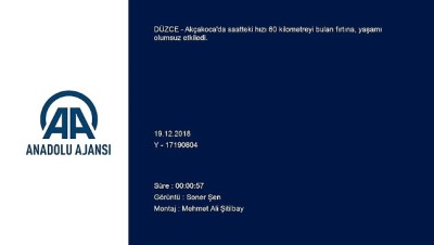 siddetli ruzgar - Batı Karadeniz'de fırtına - DÜZCE Videosu