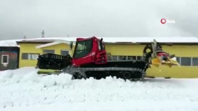 kar yagisi -  Davraz kayak merkezinde kar kalınlığı 40 santimetreye ulaştı  Videosu