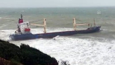uzunlu - Şile'de kargo gemisi karaya oturdu (3) - İSTANBUL  Videosu
