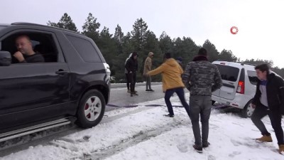 kar yagisi -  Kazdağları eşsiz kar manzaraları ile kendine hayran bırakıyor  Videosu