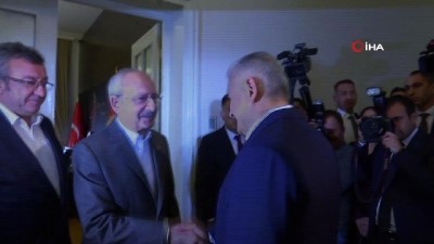  TBMM Başkanı Binali Yıldırım ile CHP Genel Başkanı Kemal Kılıçdaroğlu görüşmesi başladı 