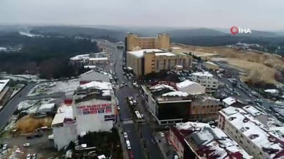 kar yagisi -  Arnavutköy’de hayran bırakan kar manzarası havadan görüntülendi  Videosu