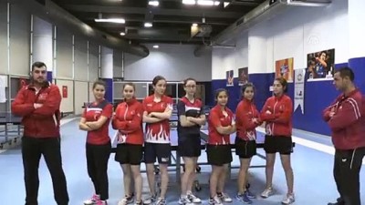 milli sporcular - Milli masa tenisçilerin hazırlıkları sürüyor - KAYSERİ Videosu