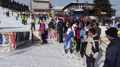 kar kalinligi -  Uludağ'a akın ettiler Videosu