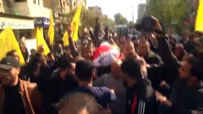 kabristan - Gazze şehitlerini uğurladı - Engelli şehit Mahir Yasin'in cenaze töreni - GAZZE  Videosu