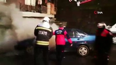 ayder -  Hareket halindeki otomobil alev topuna döndü Videosu