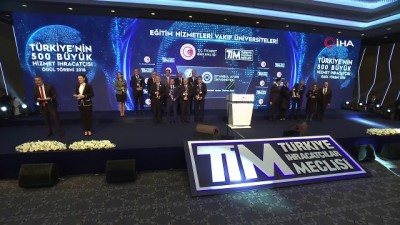 ogrenci sayisi -  'Türkiye’nin 500 Büyük Hizmet İhracatçısı’ ödülleri sahiplerini buldu  Videosu