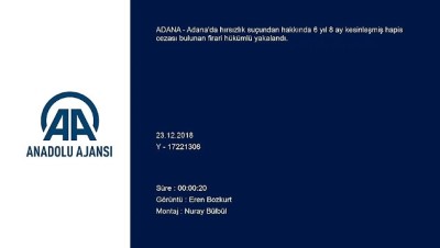 adli tip - Aranan hükümlü yakalandı - ADANA Videosu