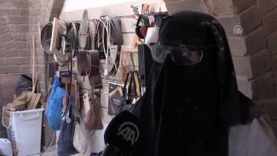 marangoz ustasi - Gazzeli kadınların el emeği ahşap oyuncaklar, Avrupa'da  Videosu