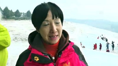 hafta sonu tatili - Pamukkale'de hafta sonu yoğunluğu - DENİZLİ Videosu