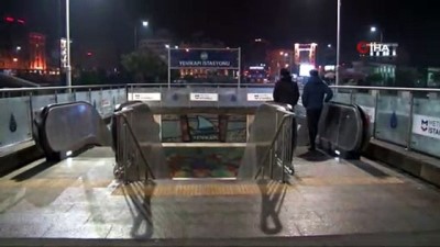 metro istasyonu -  Yenikapı - Hacıosman Metro hattındaki arıza giderildi  Videosu