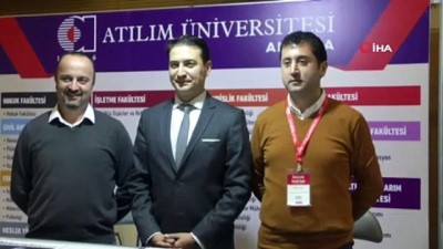 Fuarda Atılım Üniversitesi standına yoğun ilgi 