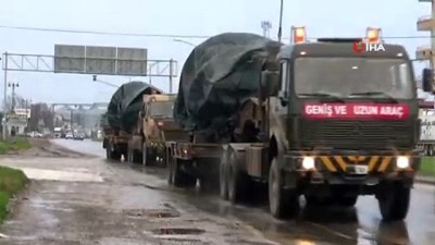 askeri muhimmat -  Hatay'dan Şanlıurfa sınırına tank sevkiyatı Videosu