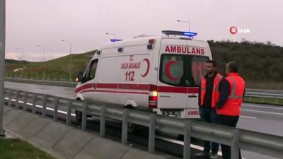 direksiyon -  Kuzey Marmara Otoyolun’da kaza: 1 yaralı  Videosu