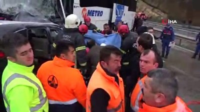 intihar -  Ters yöne giren ciple yolcu otobüsü çarpıştı: 1 ölü, 10 yaralı  Videosu