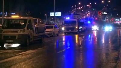 gizli buzlanma -  Başkent’te 25 araç gizli buzlanma nedeniyle birbirine girdi : 9 yaralı Videosu