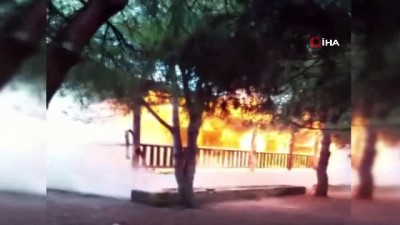 kirkoy -  - Hastane bahçesinde korkutan yangın  Videosu