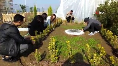 dersim -  Peyzajcı üniversiteliler okul bahçesini yeşillendirdi Videosu
