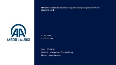 Mardin’de uyuşturucu operasyonu 