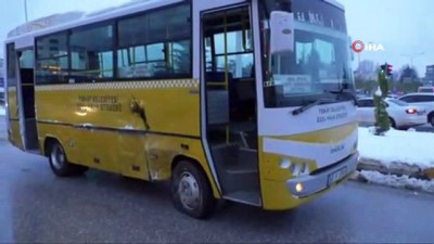 gecmis olsun -  Okul servisi ile minibüs çarpıştı: 12 yaralı  Videosu