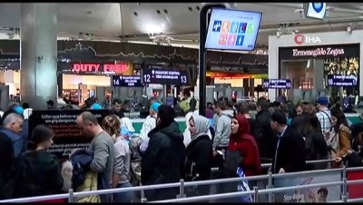 yilbasi -  Atatürk Havalimanı’nda yılbaşı öncesi yoğunluk  Videosu