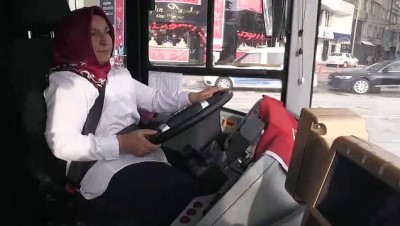 test surusu - 'Git, evinde bulaşık yıka' diyenlere inat otobüs şoförü oldu - KIRŞEHİR  Videosu
