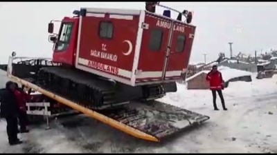 kar yagisi - Köylerde mahsur kalan hastaları ekipler kurtardı - BİNGÖL Videosu