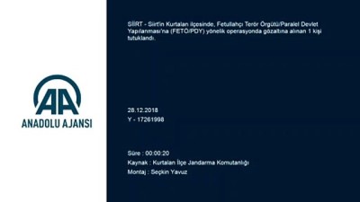 sahte kimlik - Siirt'te FETÖ/PDY operasyonu Videosu