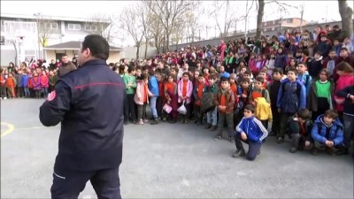 tatbikat - Silivri İtfaiyesinden öğrencilere yangın tatbikatı - İSTANBUL Videosu