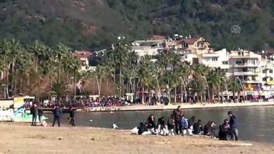 icmeler - Aralık ayında deniz keyfi - MUĞLA  Videosu